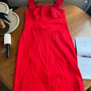 Chic Red Midi Dress